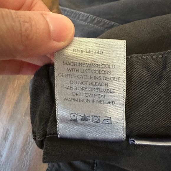 AMO Twist Pull On Ankle Pants Slit in Washed Black USA MADE - Picture 9 of 11